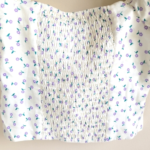 Princess Polly Floral Cropped Corset Top Small 2 - Picture 5 of 12